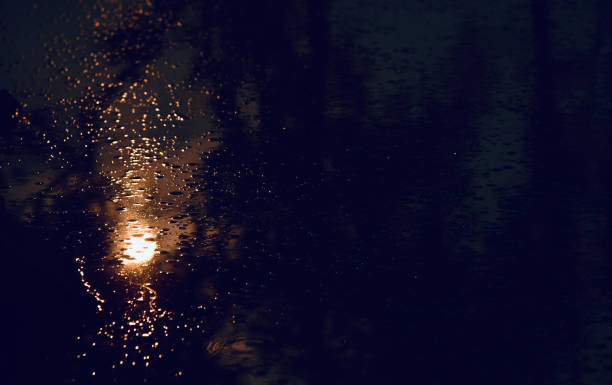 istock Blurry illuminated sunlights in water unique photo 1164952559