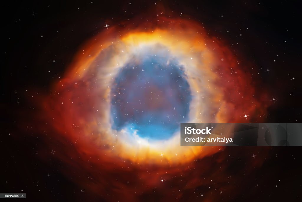 Vector Illustration With Helix Nebula Stock Illustration - Download Image  Now - Nebula, Eye, Galaxy - iStock