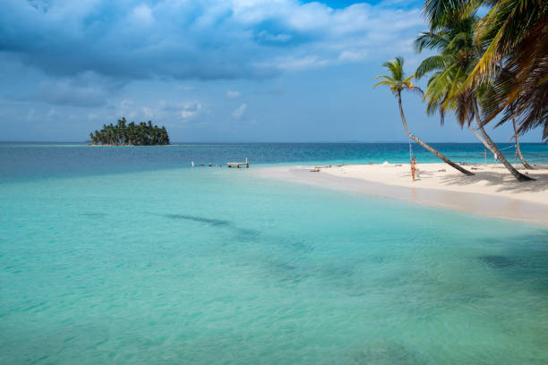 A small island in the middle of San Blas