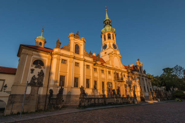 istock Left view of Capuchin Monastery Loreta as a building complex on the Hradcany in Prague 1164968421