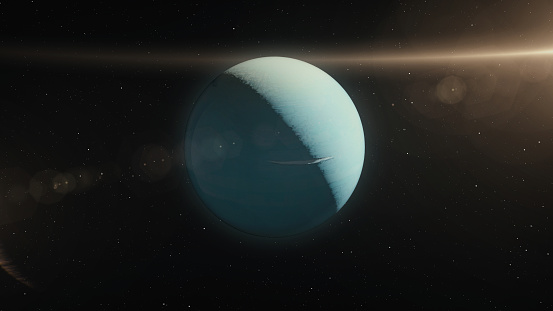 3D scene created and modelled in Adobe After Effects and the planet textures are taken from Solar System Scope official website (https://www.solarsystemscope.com/textures/)