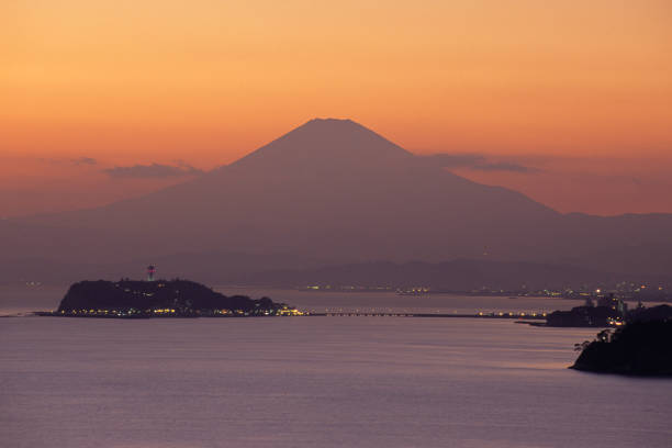 istock Shonan Sea and Evening Mt.Fuji. 1164985120