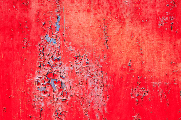 istock Grunge texture with rusty red and blue of old paint. 1164987280