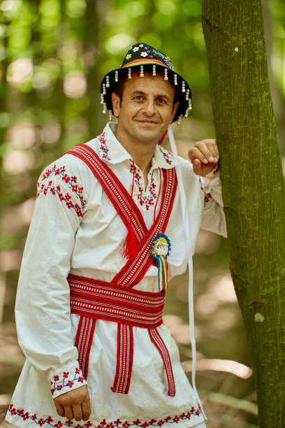 istock Romanian man in traditional costume 1164990957