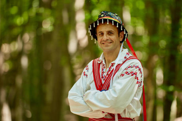 istock Romanian man in traditional costume 1164990962