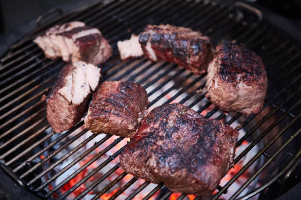 istock Roast beef at barbecue. Low temperature grilling barbecue. 1164994460