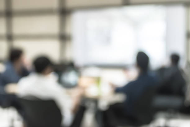 istock Blur office meeting background business people working group in discussion boardroom 1165005896