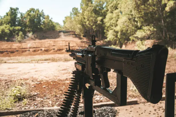 hand machine gun M60 Machinegun.
