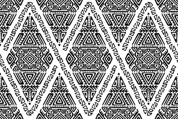 Vector illustration of African Ethnic Style Vector Seamless Pattern