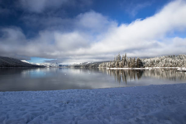istock Winter lake in sunny weather 1165010036