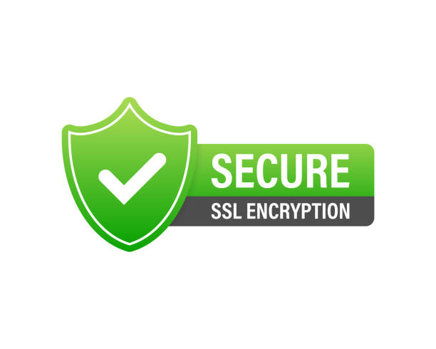 Secure connection icon vector illustration isolated on white background, flat style secured ssl shield symbols, protected safe data encryption technology, https certificate privacy sign Secure connection icon vector illustration isolated on white background, flat style secured ssl shield symbols, protected safe data encryption technology, https certificate privacy sign bank vault icon stock illustrations