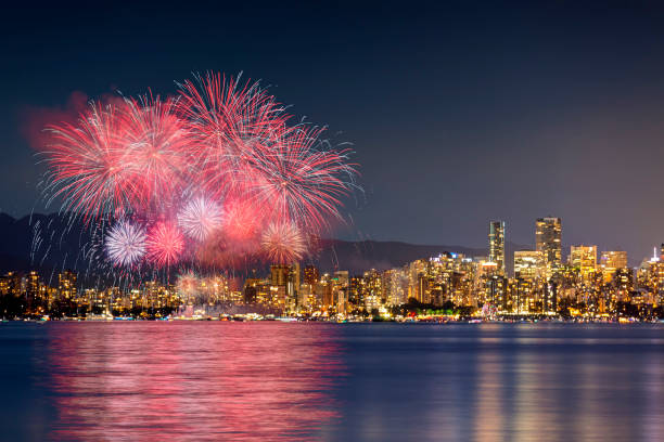 istock fireworks with cityscape in the background 1165013013