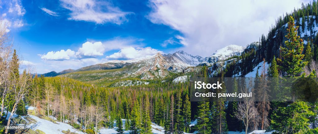 Longs peak Estes Park, Rocky Mountains, Colorado Colorado Stock Photo
