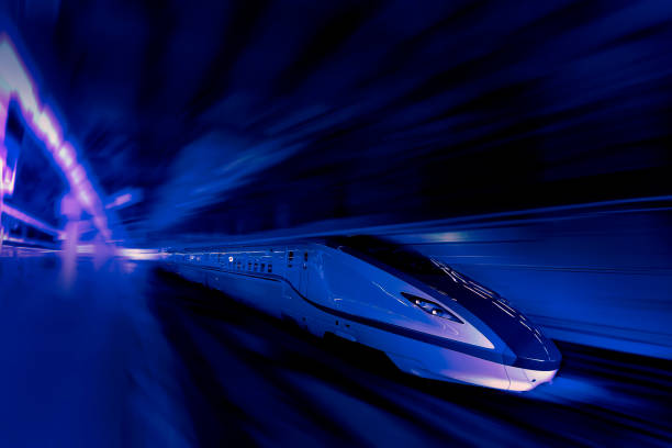 輸送ビジネスの背景のための高速列車 - business speed horizontal commercial land vehicle ストックフォトと画像