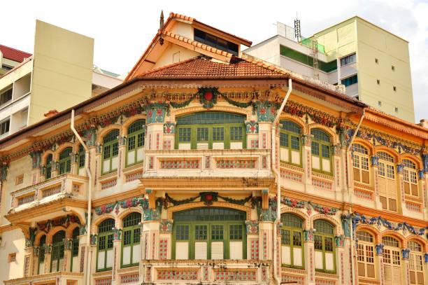 istock Peranakan Style Architecture in Singapore 1165024167