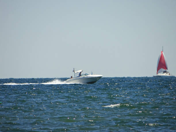 Sailboat on the Lake stock photo