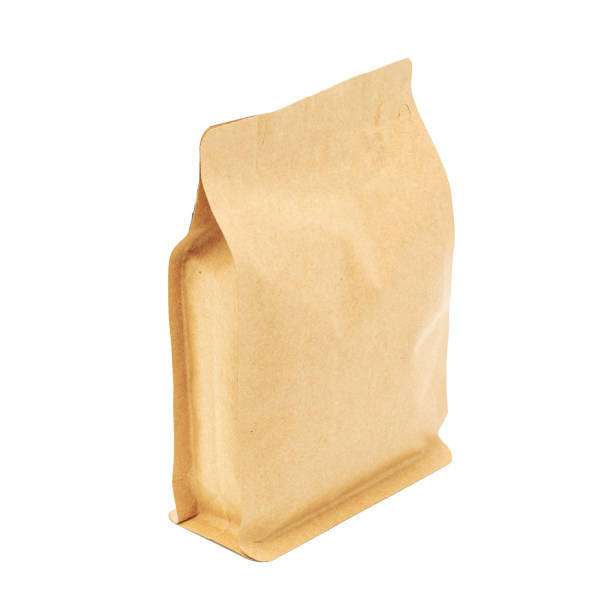 istock Brown paper bag isolated on white background 1165028862
