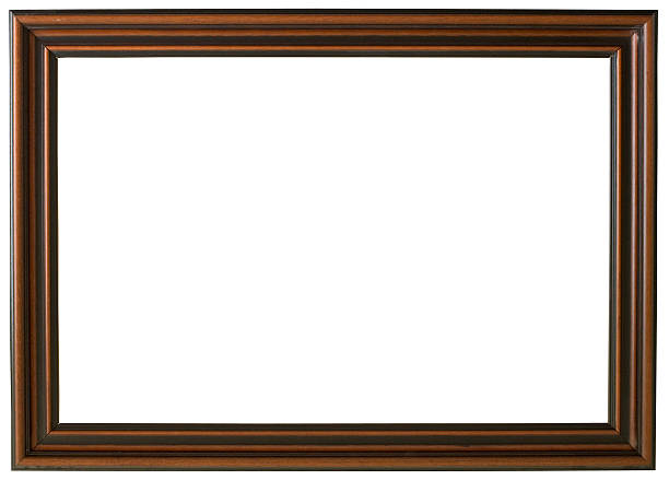 istock Wooden Picture Frame Isolated On A White Background 116503426