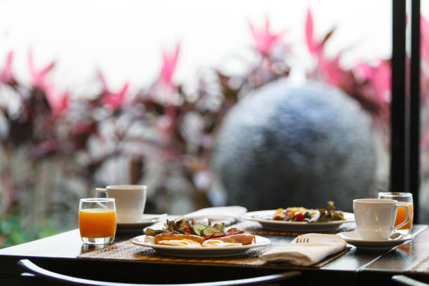 istock Breakfast served with orange juice and coffee. 1165038760