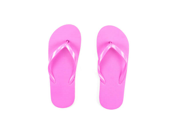 istock Pink sponge shoe on white background, 1165040212