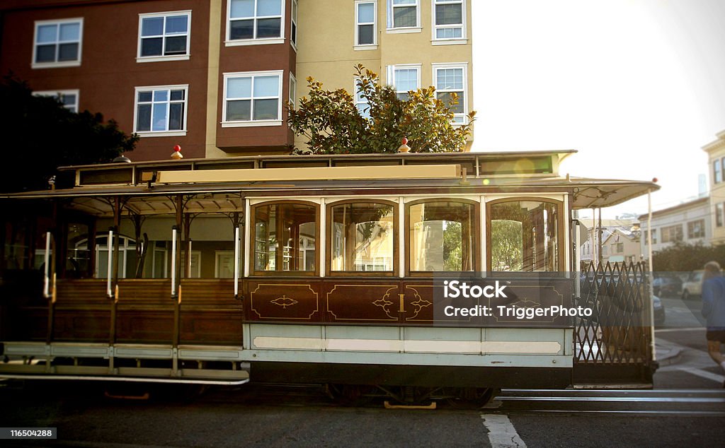 San Fransisco Trolly Retro Style. Cable Car Stock Photo