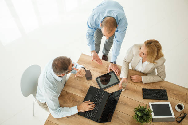 istock Business people on meeting at conference table 1165043576