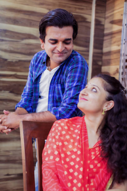 istock Couple Looking at Each Other with Love 1165044374