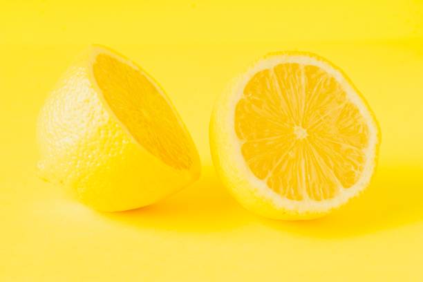 lemon - lemon fruit portion citrus fruit imagens e fotografias de stock