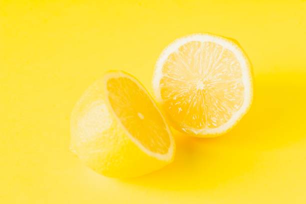 limone - lemon fruit portion citrus fruit foto e immagini stock