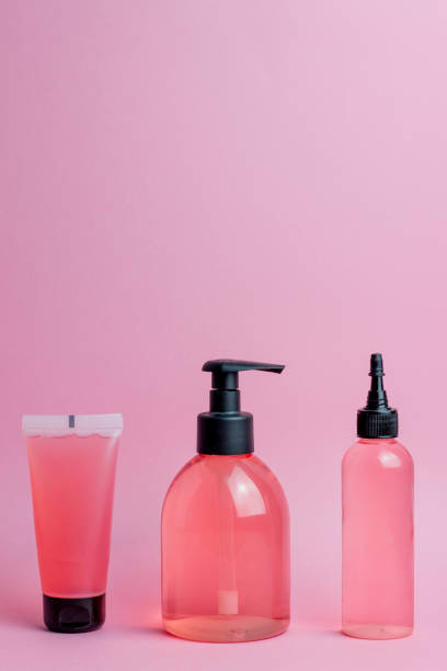 istock Cosmetics on a pink background. Minimalism. Skincare. 1165048252