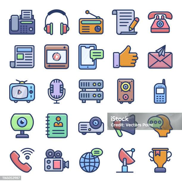Communication Board Vector Communication Vectors Pack Stock Illustration - Download Image Now ...