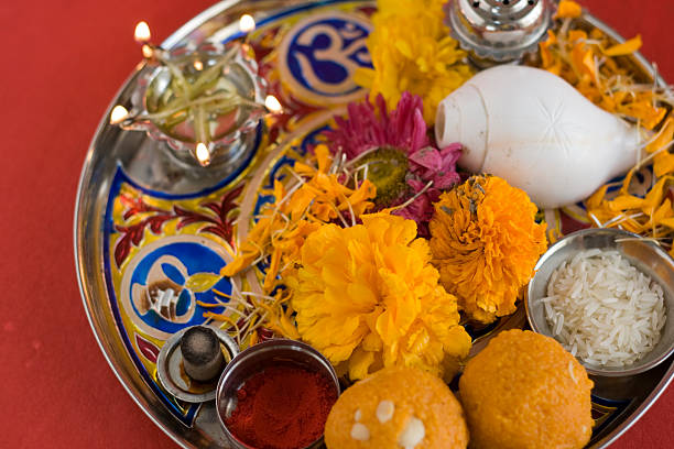 istock Traditional Pooja thali to offer prayers in India 116506134