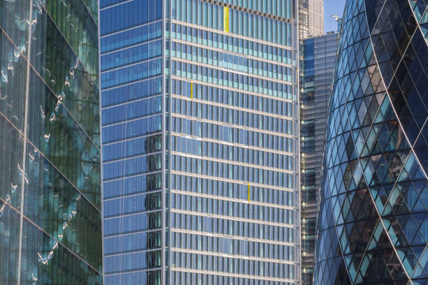 istock Full frame of modern glass office buildings 1165062410