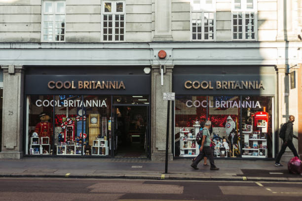 the cool britannia shop, london - britpop imagens e fotografias de stock