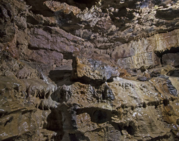istock Interior of an underground cave with stalactites 1165070262