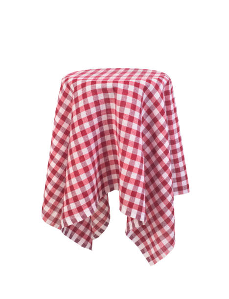 istock red table clothe on the raund table isolated 1165074918