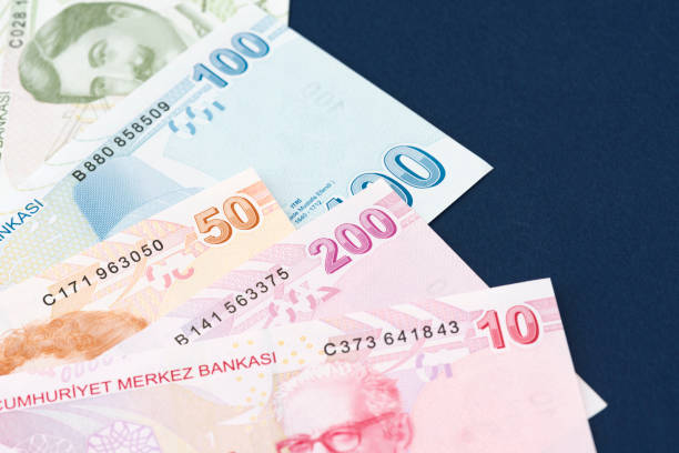 istock Turkish banknotes, Turkish Lira Numbers macro shot. 1165078218