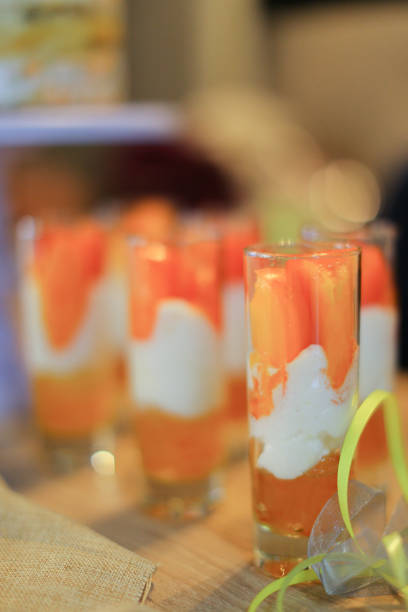 istock Glasses with orange sweet jelly 1165078726