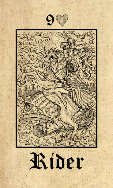 istock to wrinkle. Tarot card from Lenormand Gothic Mysteries oracle deck 1165079706