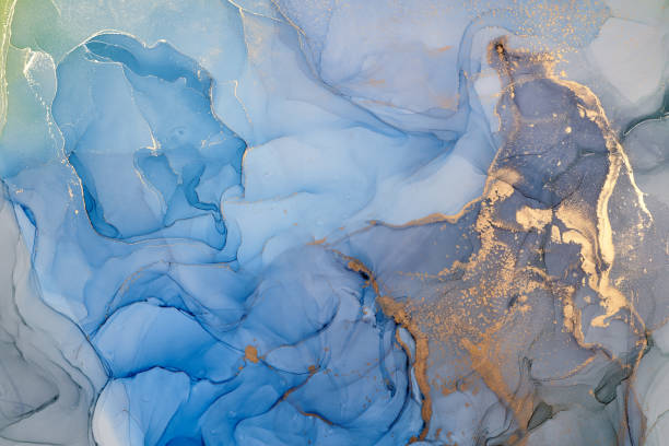 istock Abstract colorful background, wallpaper. Mixing acrylic paints. Modern art. Paint marble texture. Alcohol ink colors  translucent 1165079802