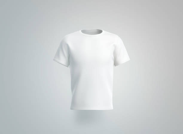 istock Blank white t-shirt mockup. isolated, front view 1165079931
