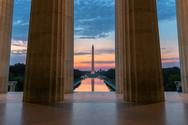 istock Sunrise at Lincoln Memorial in Washington, D.C., 1165082759