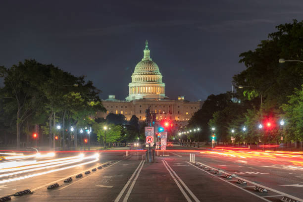 istock Night view at Capitol Building in Washington D.C. 1165082772