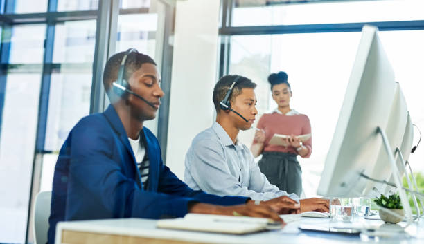 istock Our agents have gone through thorough training to answer all queries 1165083368