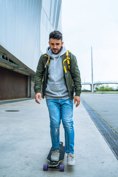 istock Longboarding in Barcelona streets 1165085933