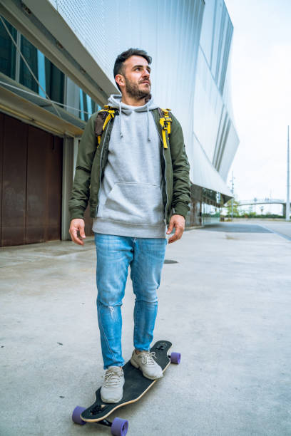 istock Longboarding in Barcelona streets 1165085942