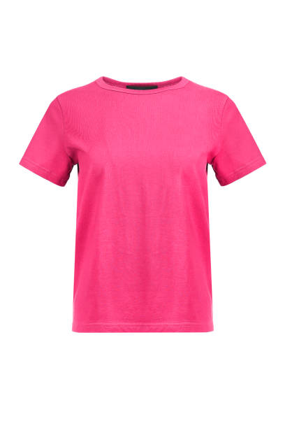 istock Blank pink t-shirt, front view 1165087129