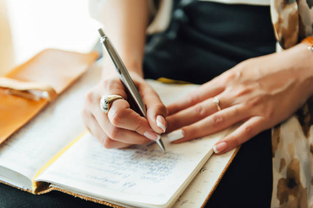 istock business woman plans her business for a week in a notebook 1165088892