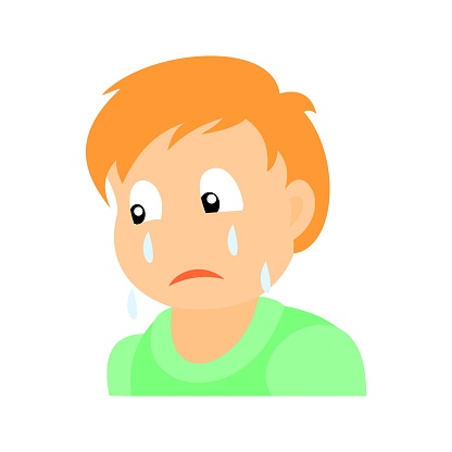 Portrait Of Sad Boy On Crying Stock Illustration - Download Image Now -  Baby - Human Age, Boys, Cartoon - iStock
