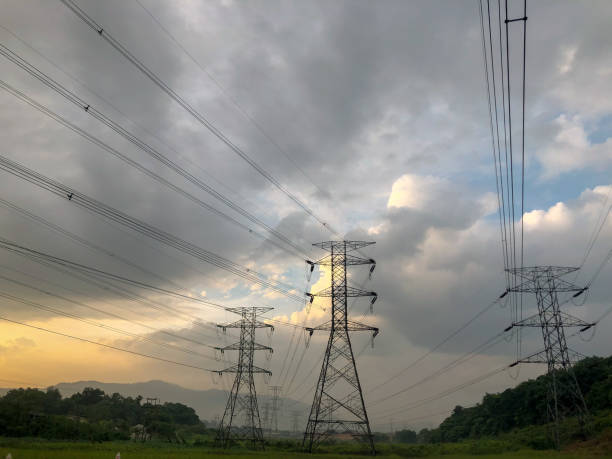 istock High voltage tower in morning sunrise 1165093462